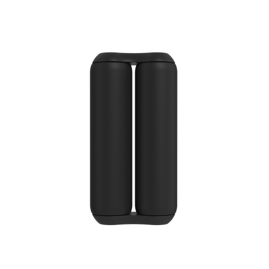 Rouleau ONO Soft Touch Noir en plastique avec double cylindre articulé au design minimaliste