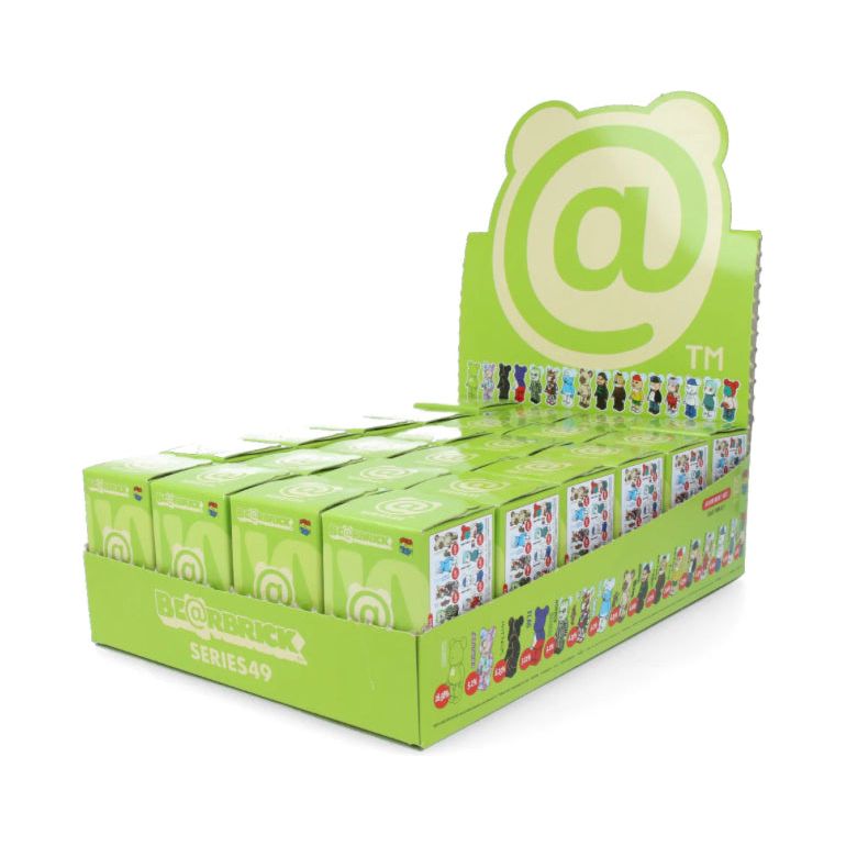 Collection de figurines Be@rbrick Série 49 – modèles 100% aux designs variés et colorés