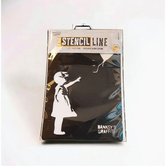 Pochoir Banksy "Girl with Balloon" – modèle A4 en plastique souple réutilisable pour créations street art