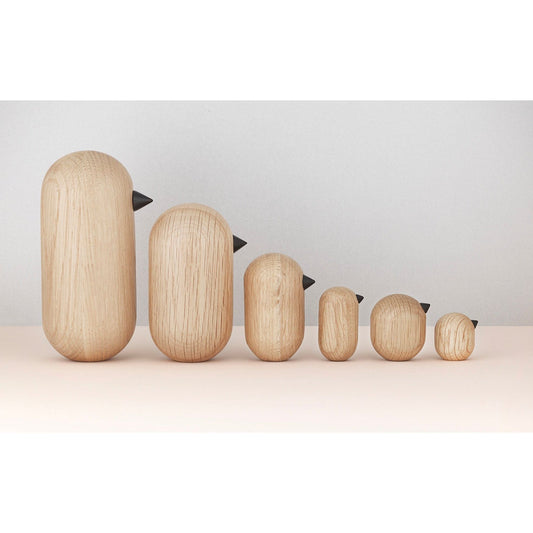 Figurine déco Normann Copenhagen – Little Bird 3 cm en bois de chêne naturel