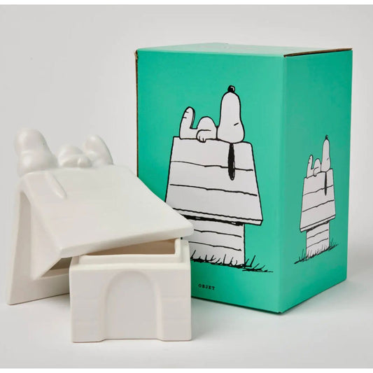 Boîte à bibelots Peanuts – Maison de Snoopy en céramique blanche – Magpie