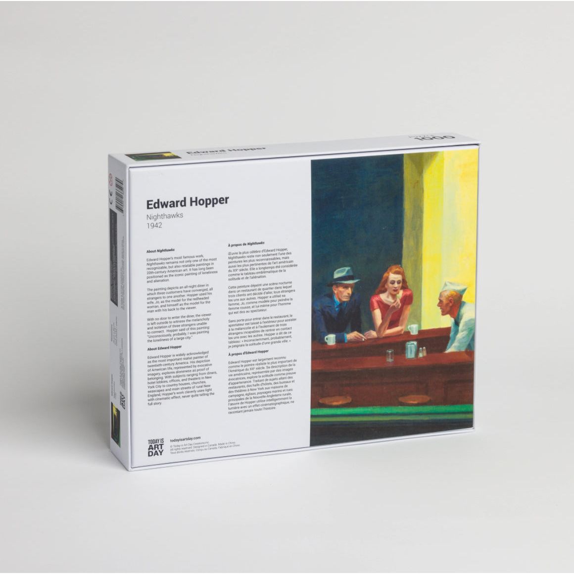 Puzzle Nighthawks Edward Hopper – 1000 pièces – Today is Art Day