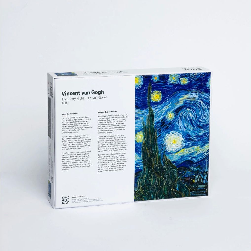 Puzzle 1000 pièces La Nuit étoilée – Vincent Van Gogh – Today is Art Day