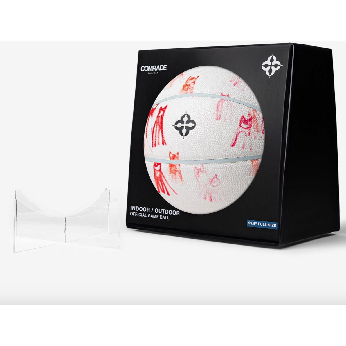 ballon Comrade Berlin Meutes de Loups blanc avec illustrations rouges