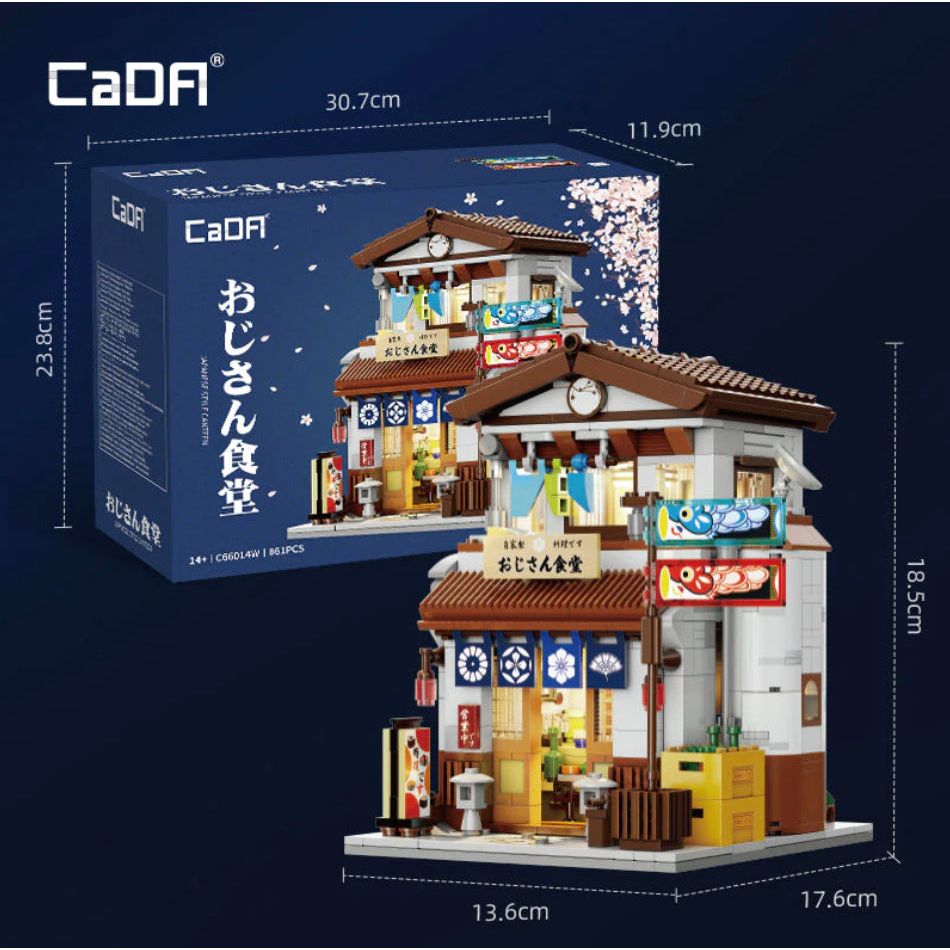 Kit de construction Cada "Japanese Style Canteen", maison japonaise 863 pièces