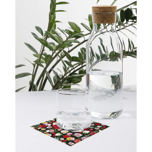 Dessous de verre en vinyle "Flower Tattoo" – Podevache