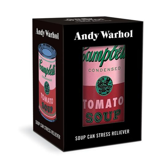Anti-stress Andy Warhol en forme de boîte Campbell's rose – Galison