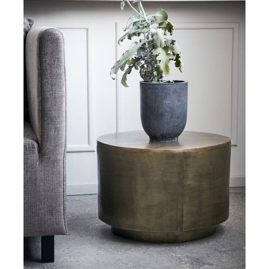 Table basse HDRota en aluminium doré brossé – House Doctor