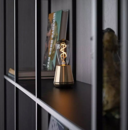 Lampe sans fil Humble One finition Gold – Design LED rechargeable
