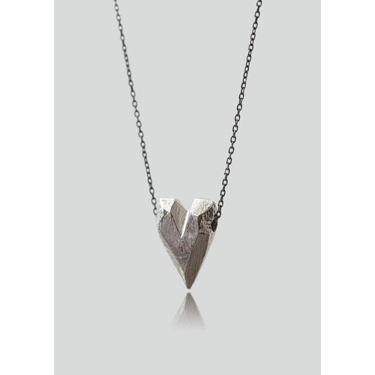 Collier Beatriz Favres – cœur en argent massif, taille moyenne