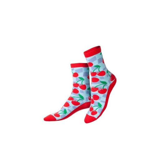 Chaussettes Eat My Socks – modèle Cherry Baby, packaging cerises