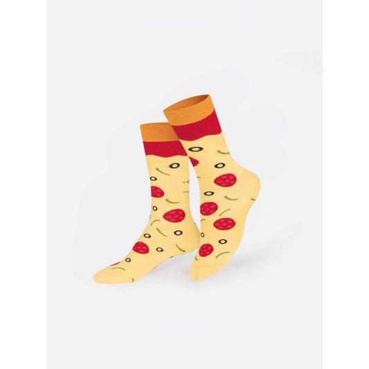 Chaussettes "Napoli Pizza" Kids – Eat My Socks en boîte part de pizza