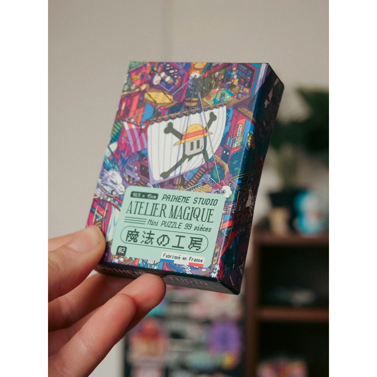Mini puzzle "L’Atelier Magique" Paiheme Studio – version 99 pièces, univers pop culture japonaise coloré et détaillé, fabriqué en France