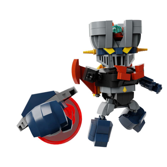 – Figurine Mazinger Z Mini Mecha Pantasy boîte
– Kit à monter robot Mazinger Pantasy
– Set de construction Mazinger Z officiel