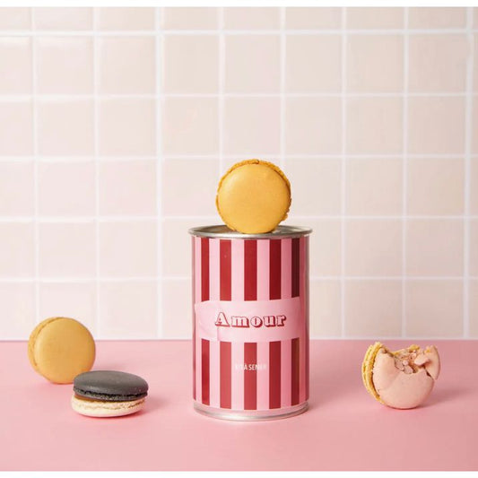 Kit à semer Mauvaises Graines – Boîte Amour rose rayée avec graines de trèfle