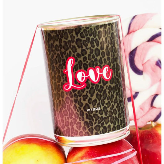 Kit à semer Mauvaises Graines – boîte léopard “Love” avec graines de trèfle