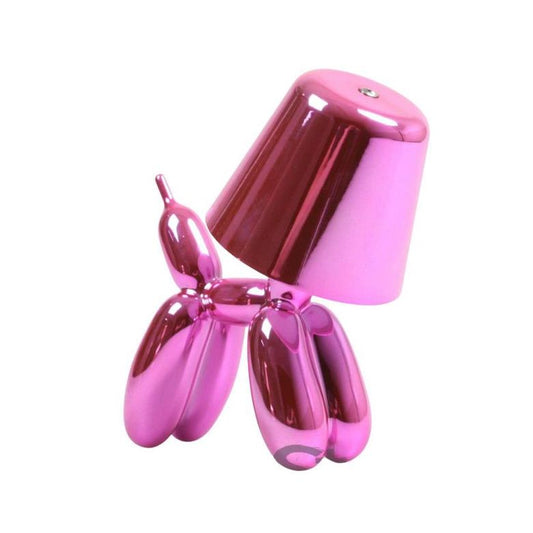 – Lampe LED Balloon Dog rose Stoobz design pop art décoratif
– Lampe à poser chien ballon rose miroir style contemporain
– Lampe décorative Balloon Dog Stoobz éclairage LED ambiance