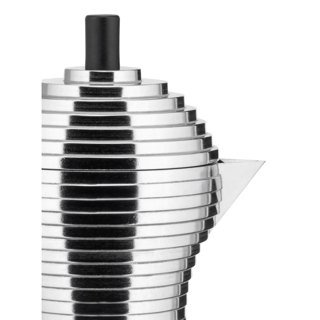Cafetière italienne Pulcina Alessi 3 tasses en aluminium poli