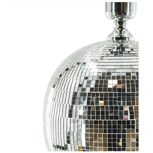 Lampe Boule à Facettes Housevitamin – Base Disco Mirror Ball Chromée