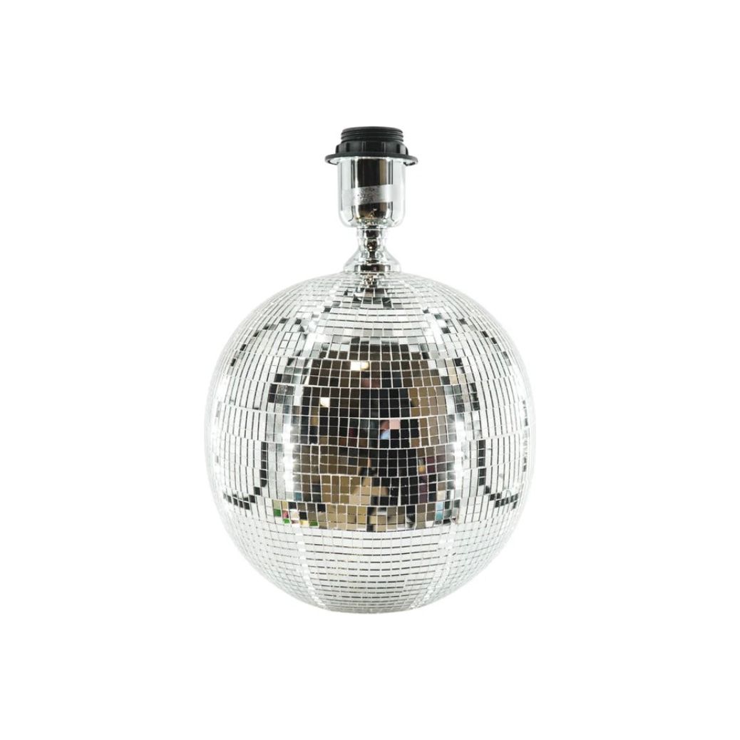Lampe Boule à Facettes Housevitamin – Base Disco Mirror Ball Chromée