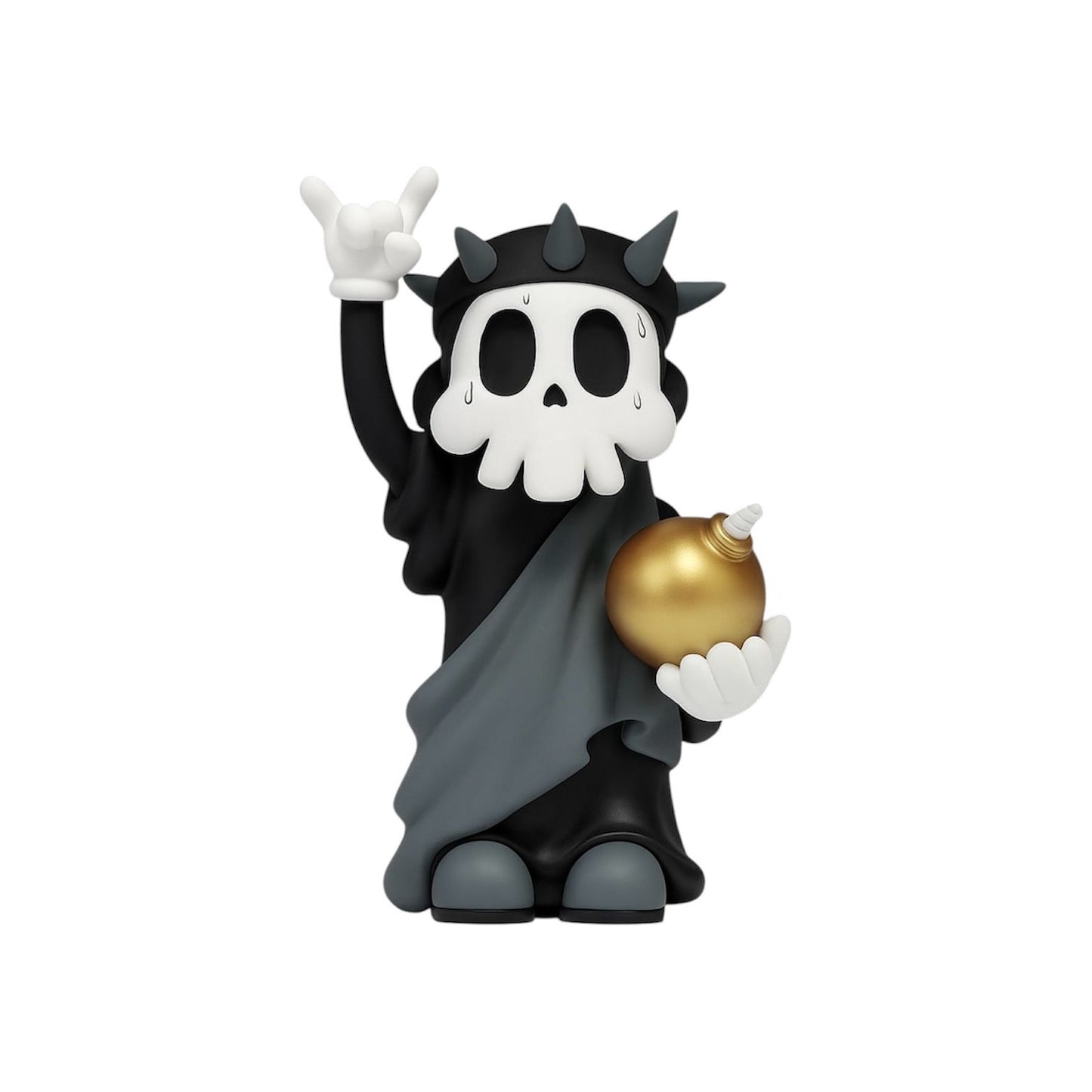Figurine Liberty Dead “Fear No More” de ZCWO – Statue de la Liberté version squelette avec grenade dorée