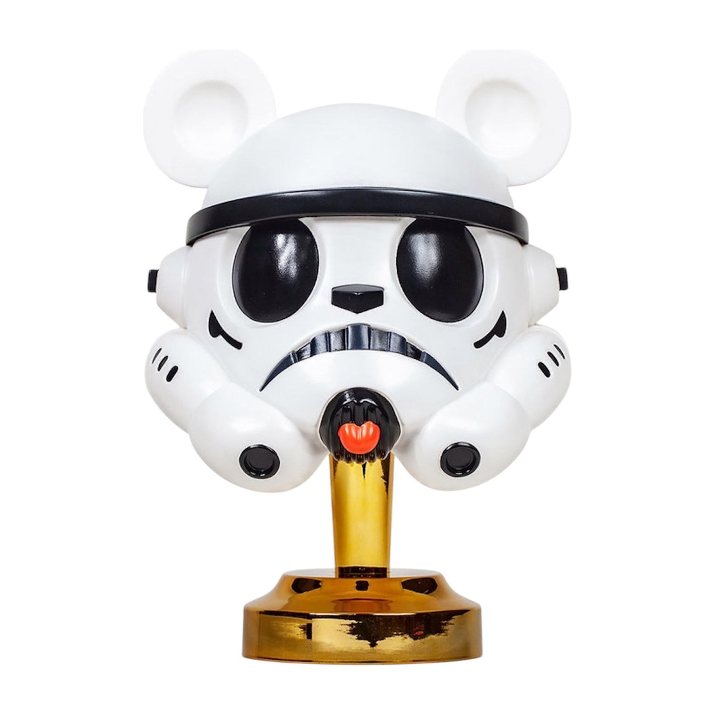 Lampe Keikotrooper – Fools Paradise x ZCWO – figurine lumineuse panda stormtrooper sur socle doré