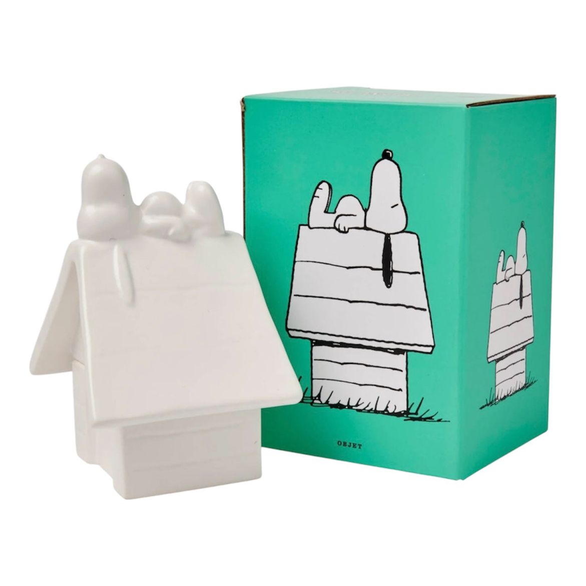 Boîte à bibelots Peanuts – Maison de Snoopy en céramique blanche – Magpie