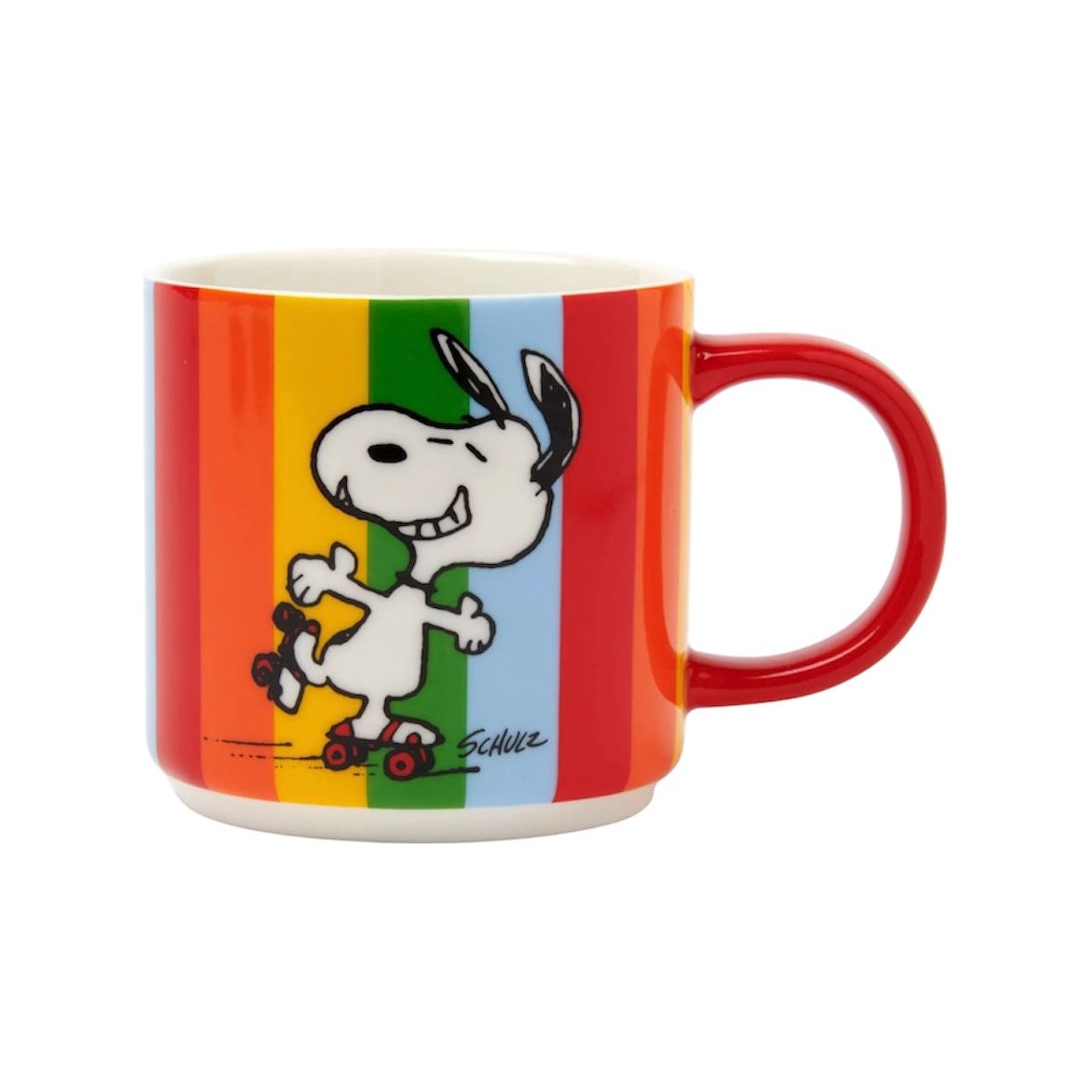 Mug arc-en-ciel Snoopy en roller – Peanuts x Magpie – Let the good times roll