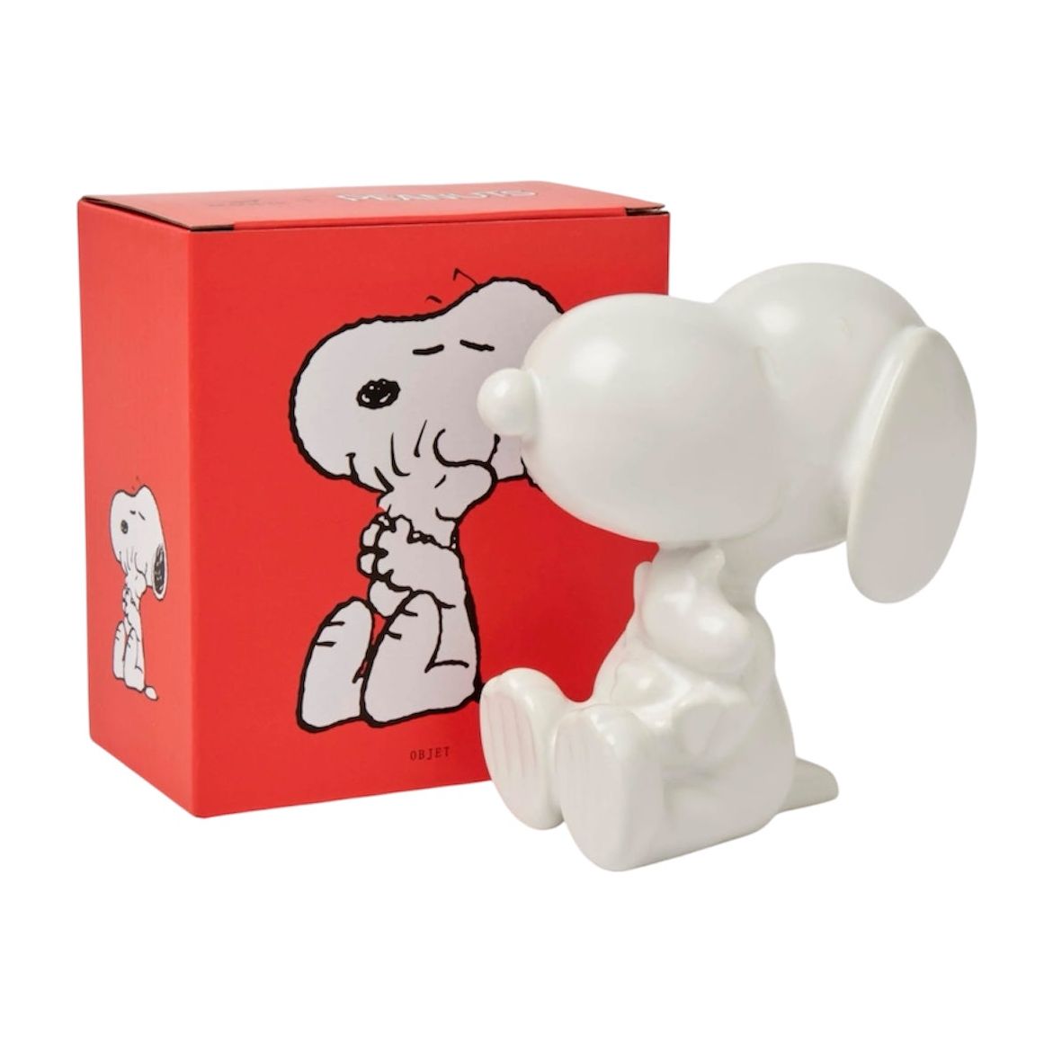 Objet déco Snoopy câlin en céramique blanche – Peanuts x Magpie