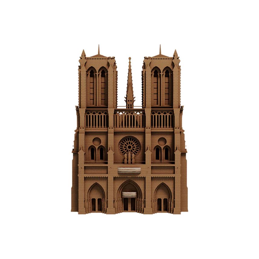 Puzzle 3D Notre-Dame de Paris en carton recyclé – Chef-d’œuvre architectural par Cartonic