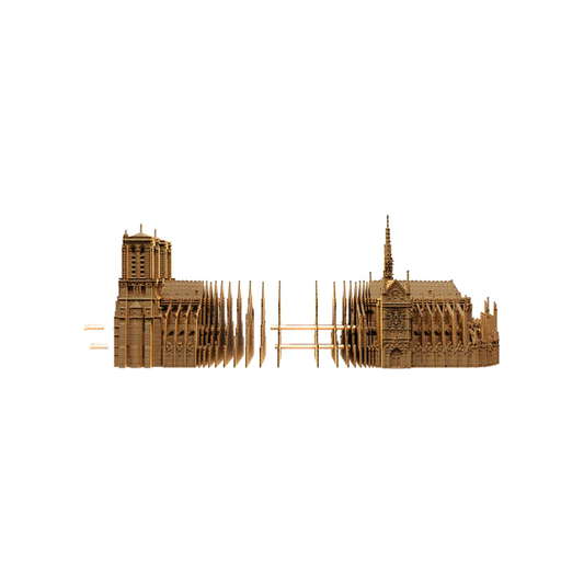 Puzzle 3D Notre-Dame de Paris en carton recyclé – Chef-d’œuvre architectural par Cartonic