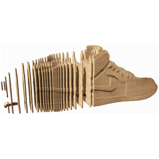 Puzzle 3D Sneaker en carton recyclé – Sculpture DIY style streetwear par Cartonic