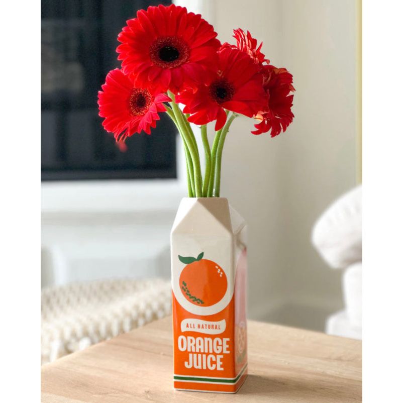 Vase Ban.do Rise and Shine, Orange Juice – Déco Petit-Déj' Rétro & Vitaminée