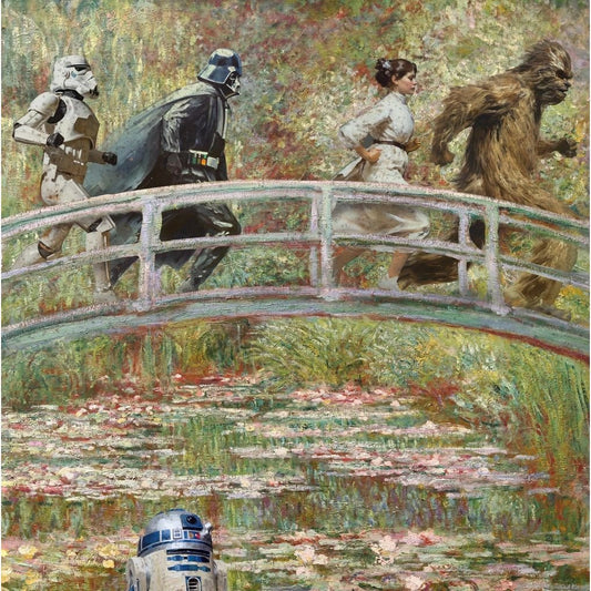 Affiche Monet Wars – Format A3 – Parodie Star Wars x Claude Monet - Boutique Ømm