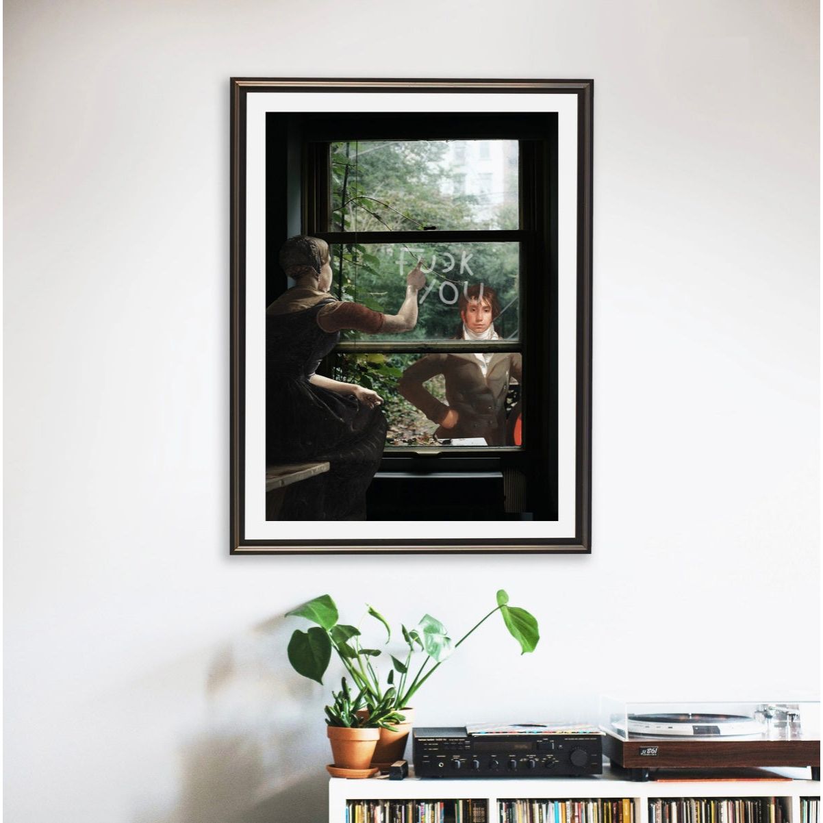 Affiche Un Adieu Aimable – collage art classique et rupture salée – Format A3 - Boutique Ømm