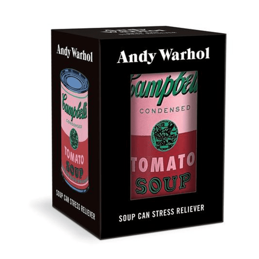 Anti-stress Andy Warhol – Boîte de soupe Campbell's rose (Galison) - Boutique Ømm