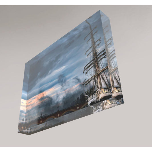 Bloc Acrylique "Le Belem" – 15x20 cm – Tirage d’art Bordeaux – Coffret cadeau inclus - Boutique Ømm