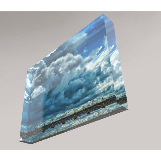 Bloc Acrylique "Skyfall" – 15x20 cm – Tirage d’art Bordeaux - Boutique Ømm