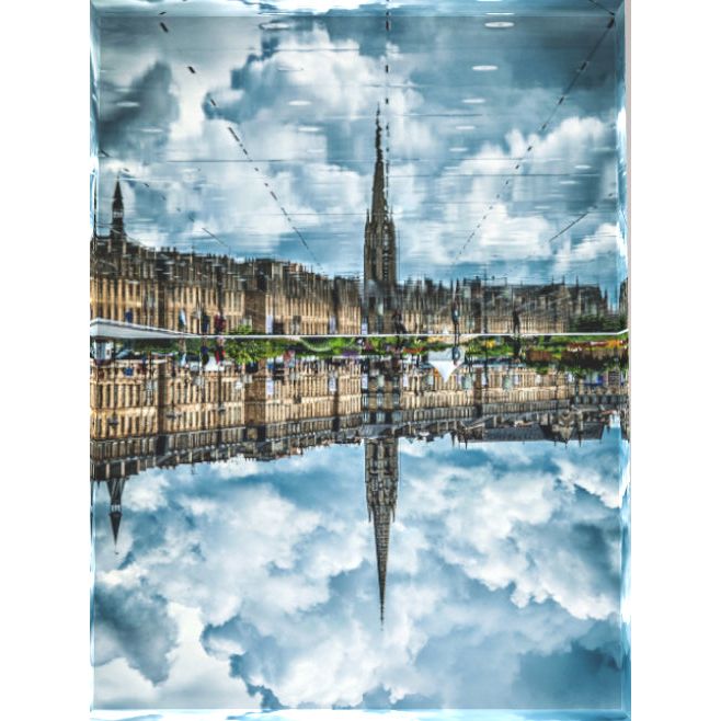 Bloc Acrylique "Upside Down" – 15x20 cm – Coffret Cadeau - Boutique Ømm