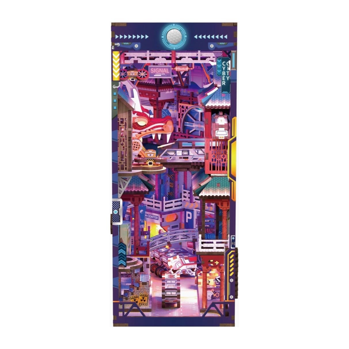 Book Nook 3D – Cyber City – Hands Craft - Boutique Ømm