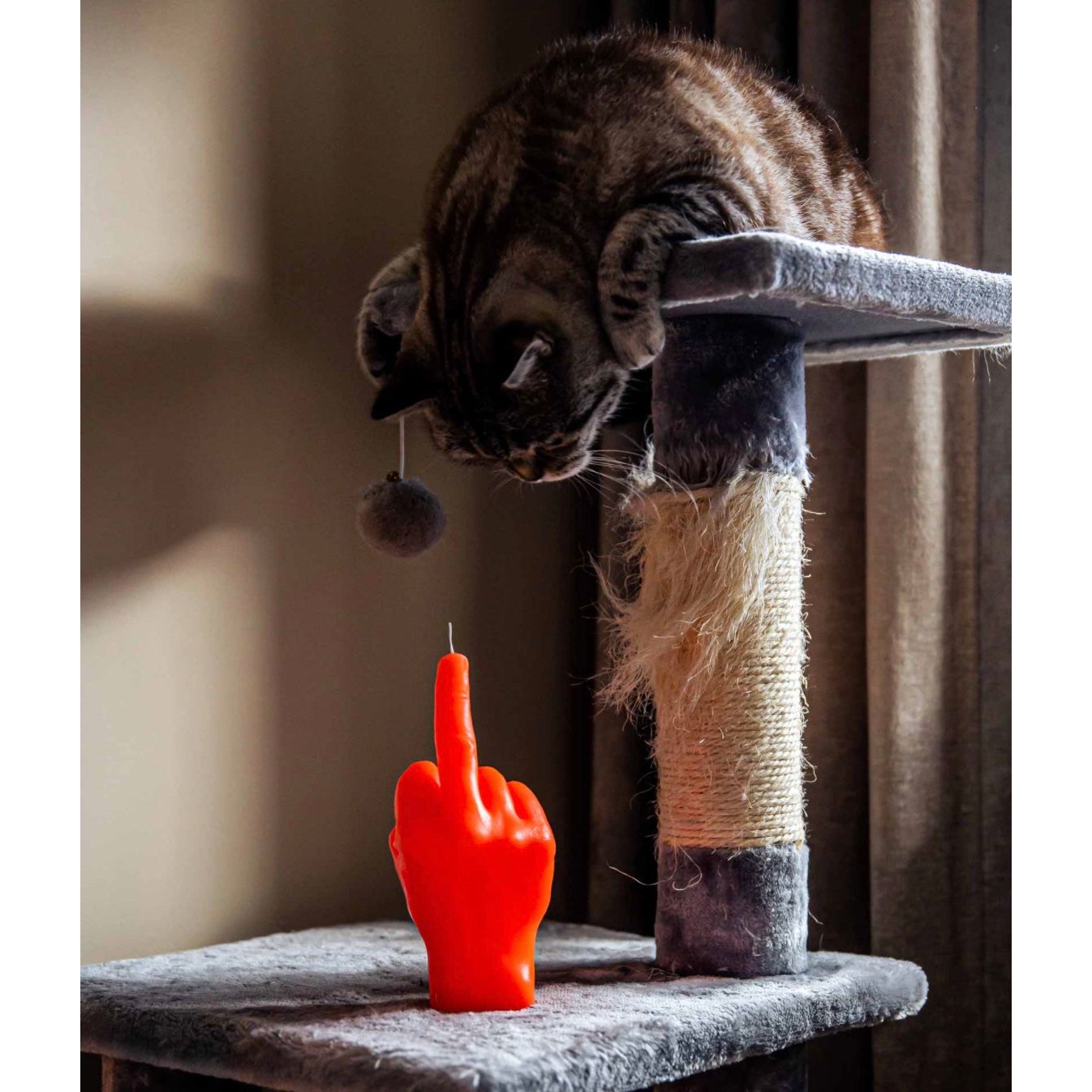 Bougie Candlehand F*ck You – Fluo orange - Boutique Ømm