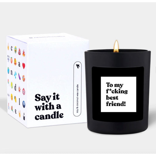 Bougie Candlehand To my F*cking Best Friend! – Cadeau insolent & sincère - Boutique Ømm