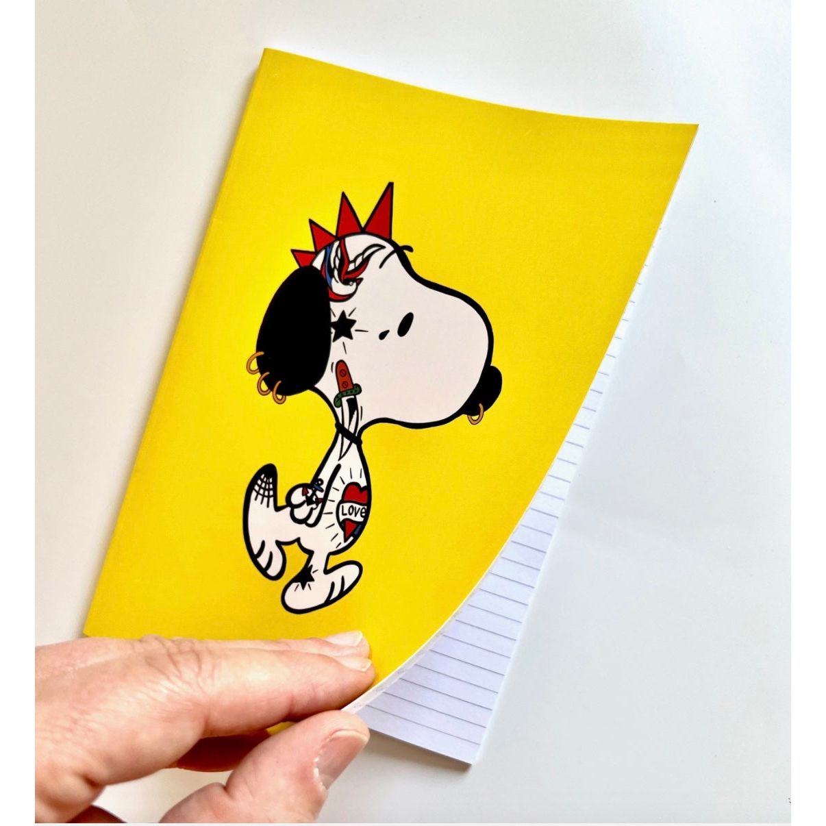 Carnet de notes Punk Rock Tattoo Beagle au format A5