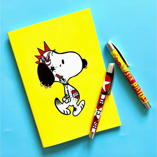 Carnet de notes Punk Rock Tattoo Beagle au format A5