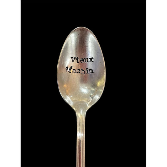 Cuillère vintage gravée – "Vieux Machin" - Boutique Ømm