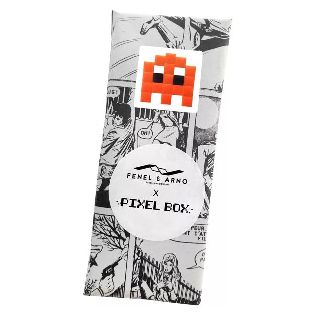 Mosaïque Invaders Fantôme orange – Fenel & Arno - Boutique Ømm