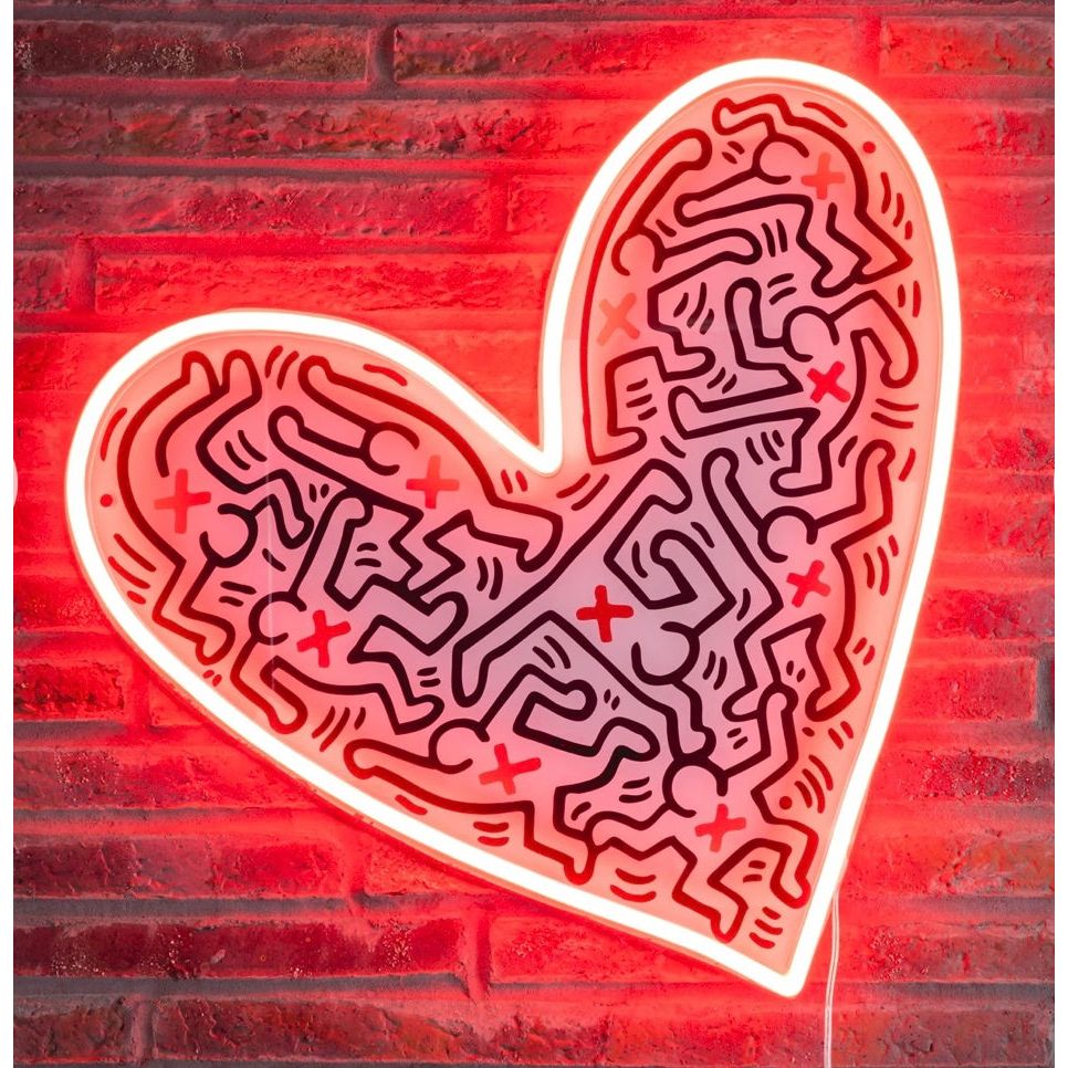 Néon mural Dance Love – Keith Haring x Yellow Pop - Boutique Ømm
