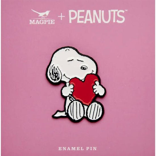 Pins Peanuts "Give Hugs" – Snoopy cœur rouge – Magpie - Boutique Ømm