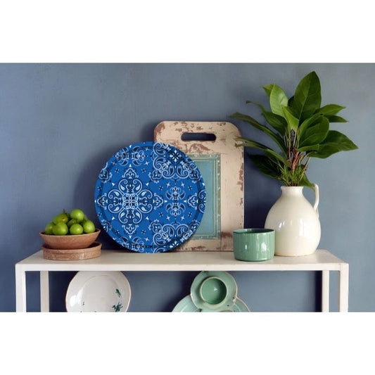 Plateau "Bandana Bleu" – Coco&co – Design audacieux, service stylé - Boutique Ømm
