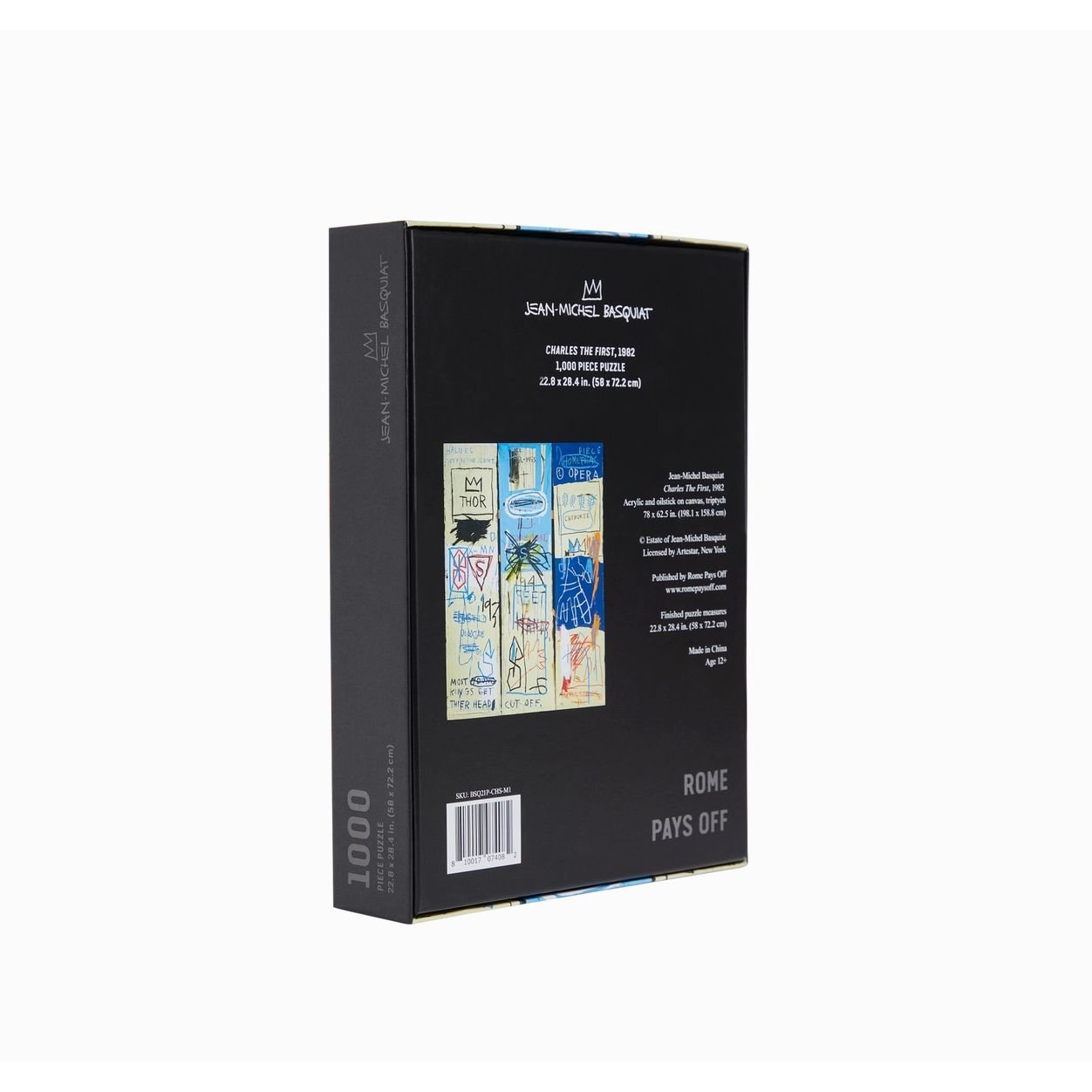 Puzzle 1000 pièces Basquiat "Charles the First" – Rome Pays Off - Boutique Ømm